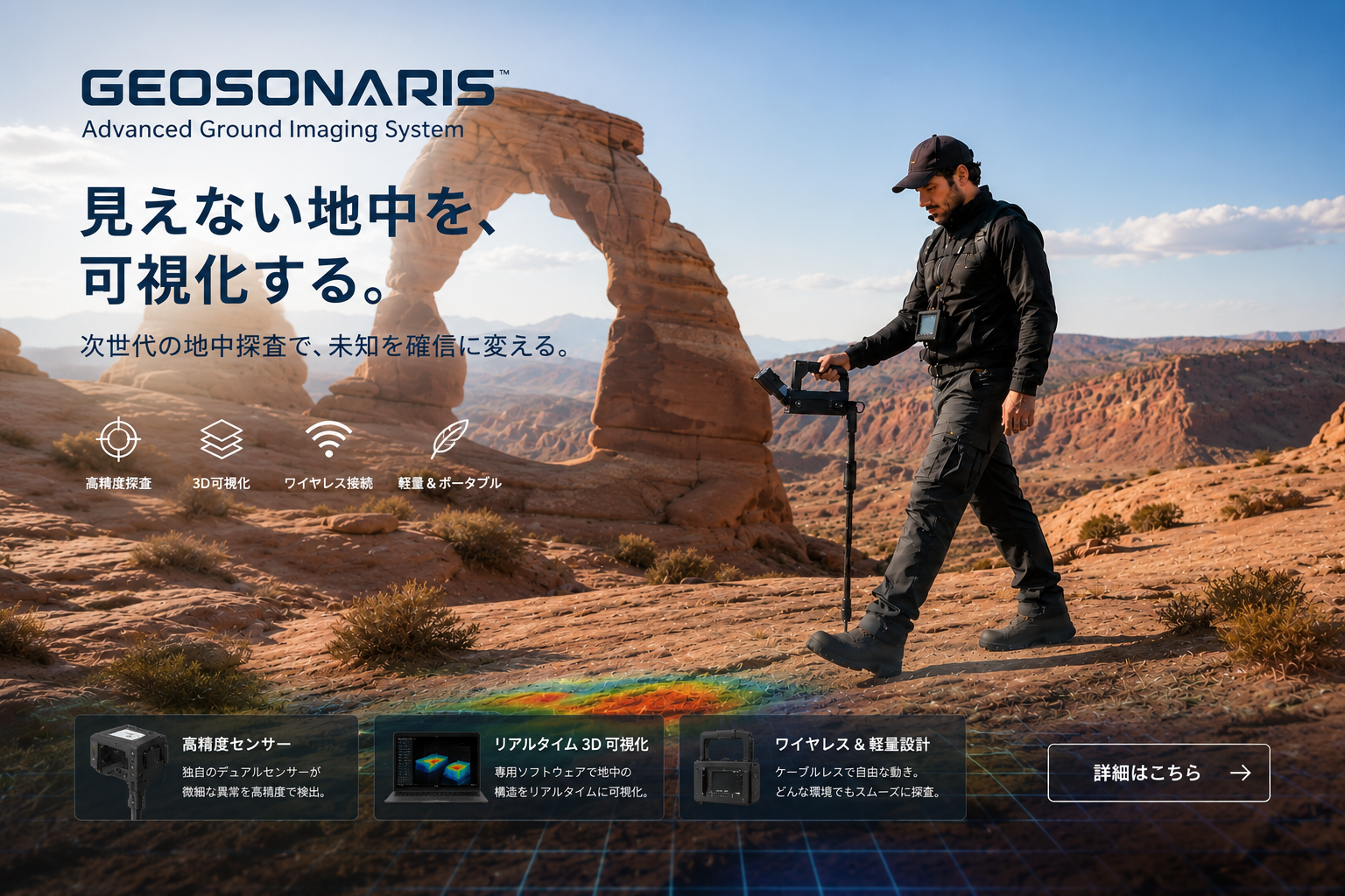 GEOSONARIS-3D 3D地中スキャナーによる地下探査